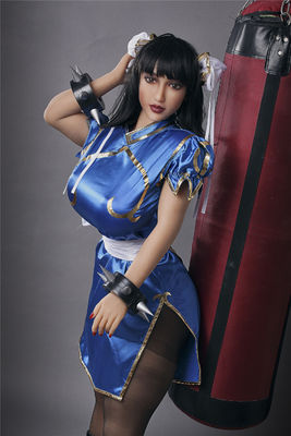 TPE Seks Bebek 158CM Anime Çince Cheongsam Kocaman Memeler-MARCY